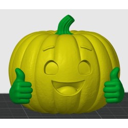 Objet 3D: La Citrouille qui vous souris A22025