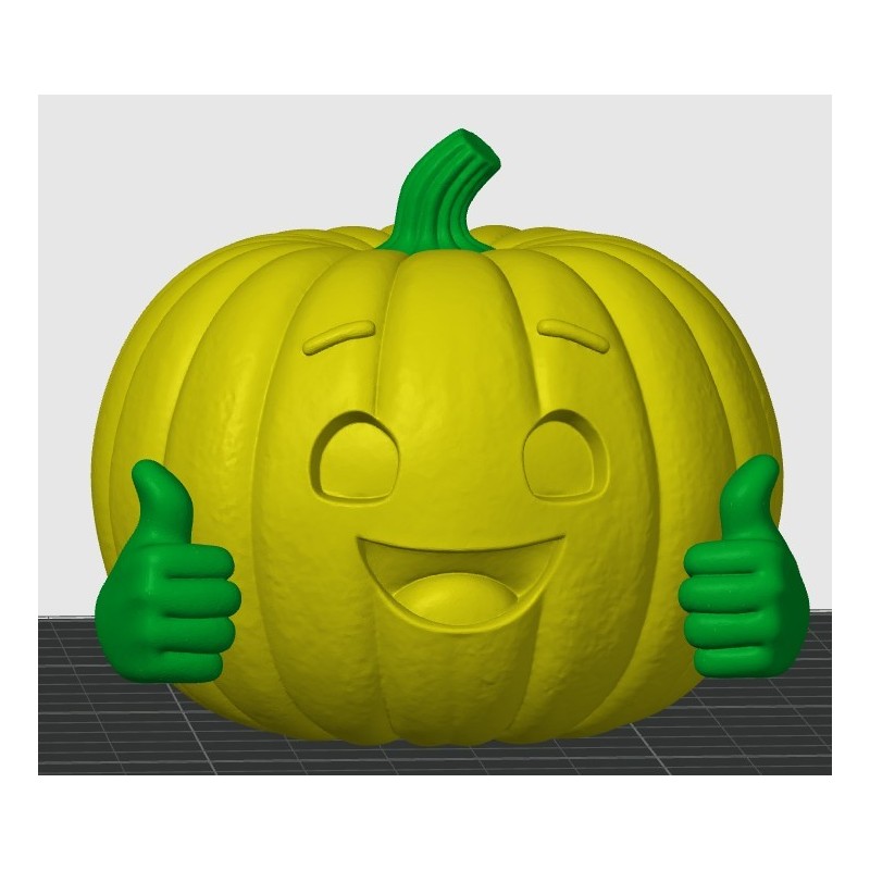 Objet 3D: La Citrouille qui vous souris A22025